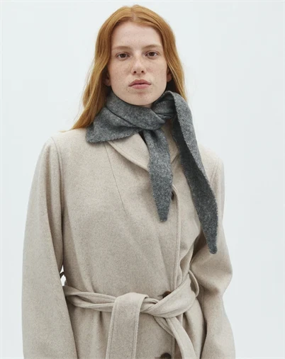 Mbym - Ziggiette-M Tørklæde - Medium Grey Melange